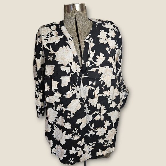 NWT Torrid Harper 3/4 Sleeve Blouse 1X/14-16 - Picture 4 of 13